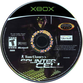 Tom Clancy's - Splinter Cell (USA) Game Disc